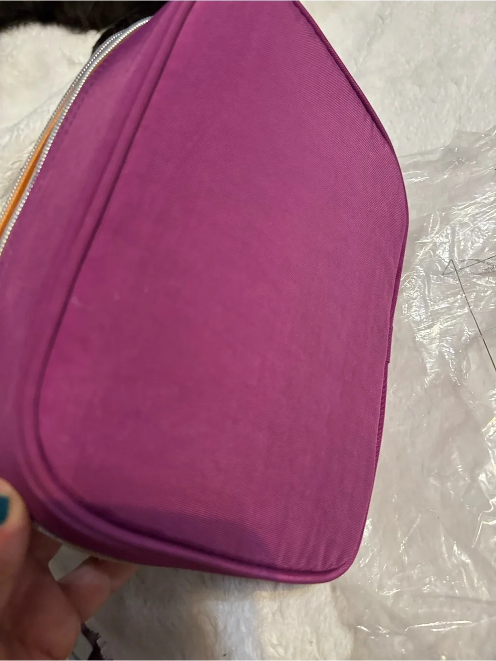 Kipling 100 pen case star pop magenta nwt